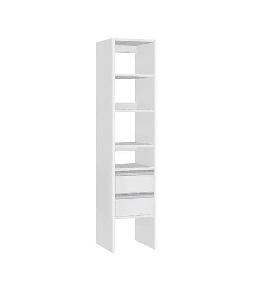 Modulo 40cm con estantes y 2 cajones - 40N